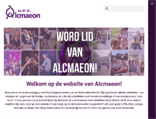 Tablet Screenshot of alcmaeon.nl